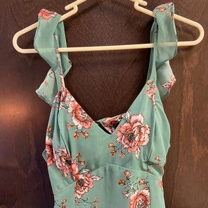 Floral Floor-length Dress!